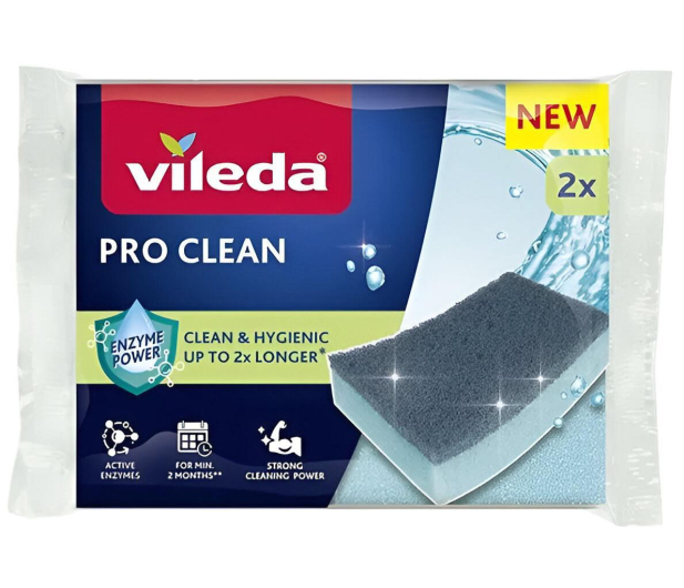 Vileda Zmywak z enzymami Vileda Pro Clean 2 szt. - 1342102 - zdjęcie